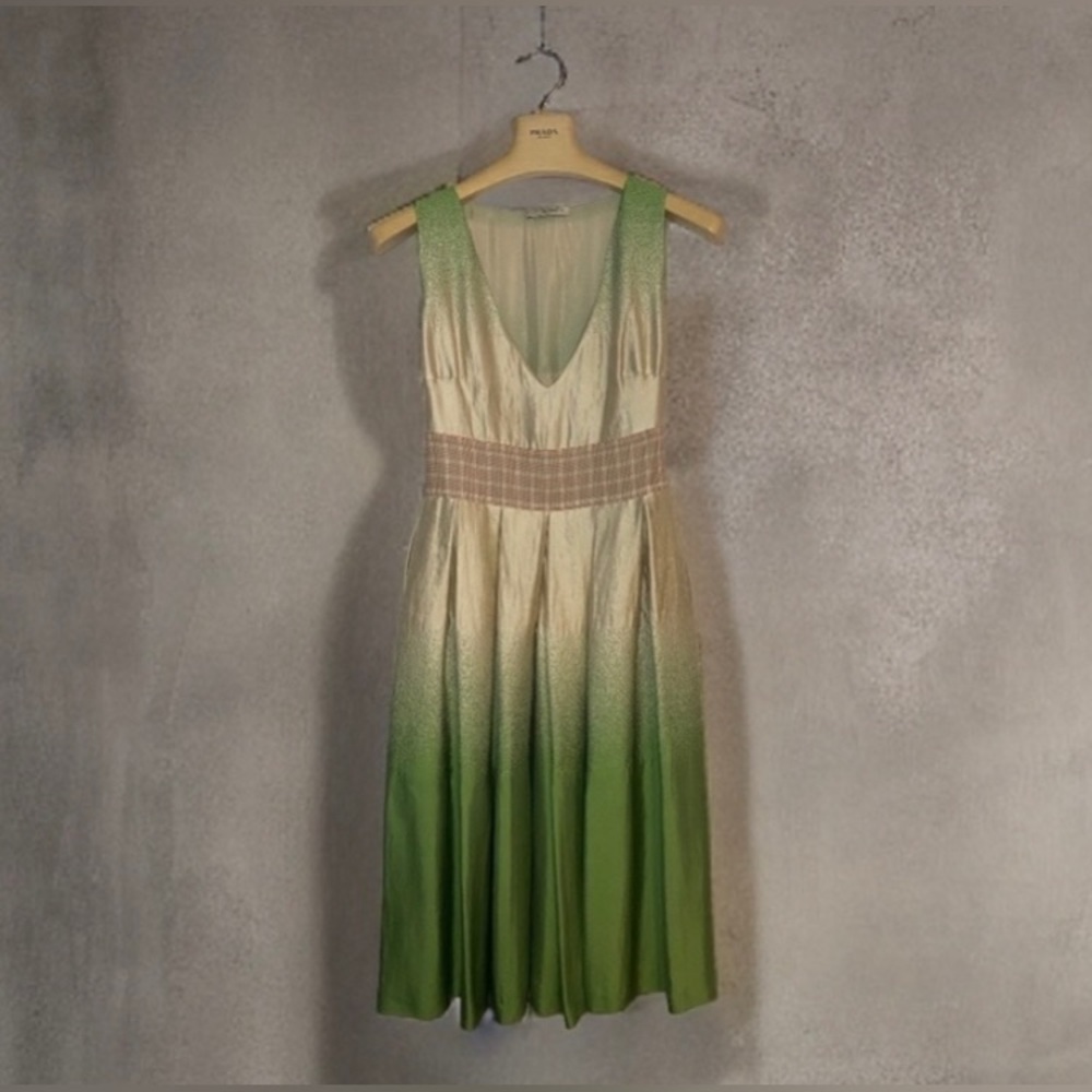 PRADA 07SS ✨ Dress | Sleeveless V Neck A-Line Women’s Size 42 (US Size 8)